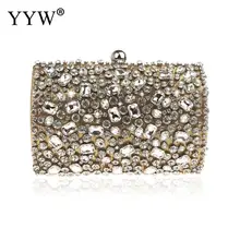 Клатч со стразами, свадебная сумочка с кристаллами, сумки на цепи через плечо для женщин, модные золотые вечерние клатчи, сумочка с бриллиантами, сумка