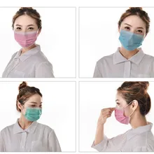 10 шт./компл. одноразовая маска на заказ Мужская и женская уплотненная Пылезащитная трехслойная не плетеная маска