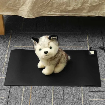 

New PU Electric Heating Pad Temp Adjustable Pet Warm Mat Blanket Waterproof Cat Dog Bed Winter Warmer Dogs Cats Pet Supplies 60x