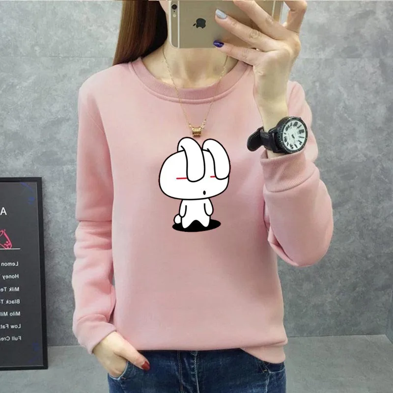 

2019 New Loose Sanitary Clothes with Thicker Heating Bottom New Sanitary Clothes with Fleece in Autumn and Winter