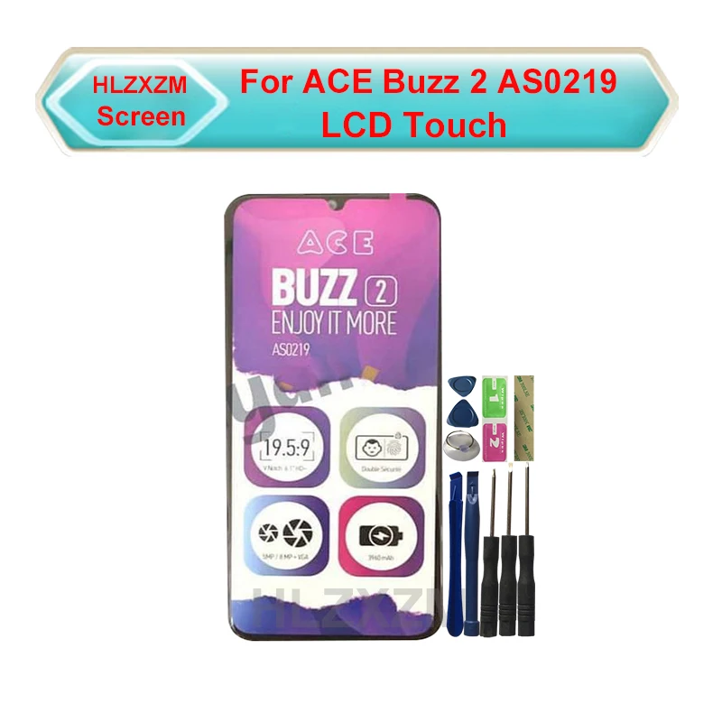 Для ACE Buzz 2 AS0219 ЖК-дисплей со встроенной заменой инструментов + наклейка 3M |