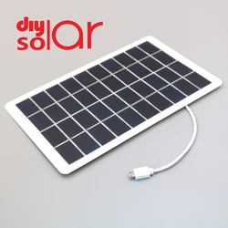 Panneau solaire DC 5V USB, 1500mA 1000mA 800mA 400mA, Micro chargeur de batterie, régulateur de tension, batterie externe, cellule solaire 18650 3.7V 
