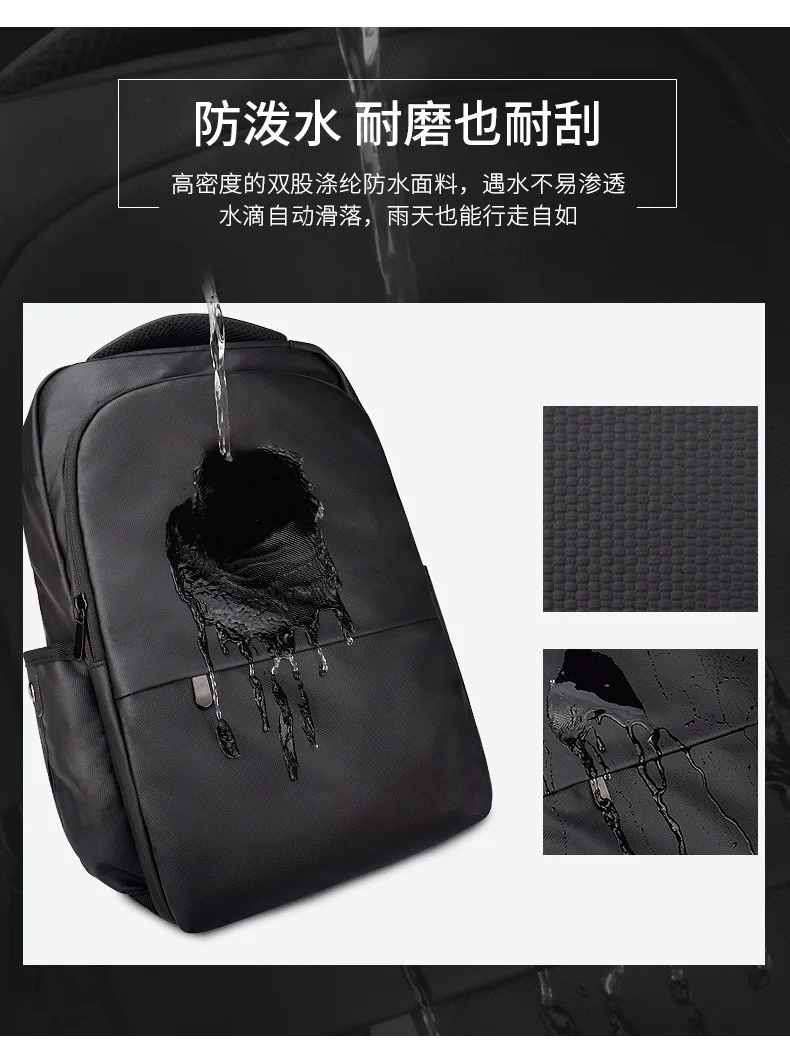 HUGWISE рюкзак для ноутбука водонепроницаемый мужской рюкзак для снижения нагрузки для отдыха на открытом воздухе бизнес большая емкость для путешествий офисная сумка