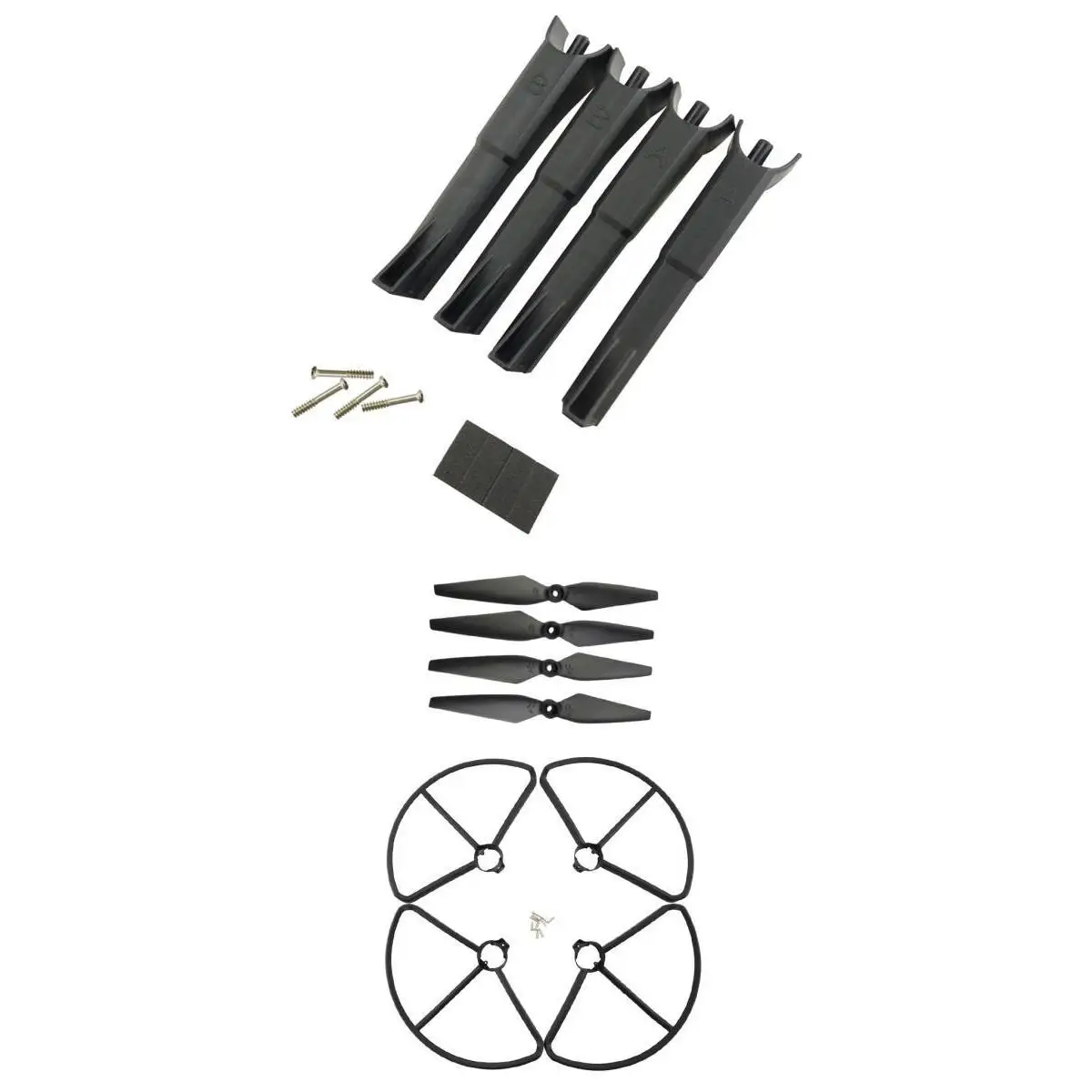 Propeller & Cover Ring & Landing Gear for MJX B2C B2W Bugs 2 RC Quadcopter