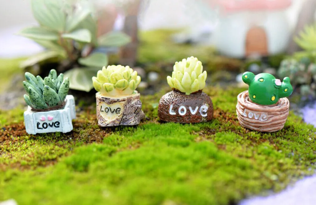 

Micro Landscape Accessories Lovely Home Decoration Lifelike Mini Artificial Fleshy Cactus Creative Plant Landscape Decorative