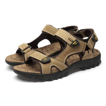 

Casual Breathable Light flops work playa hombre comfortable wear running mens sandal sport casual genuine transpirables big men