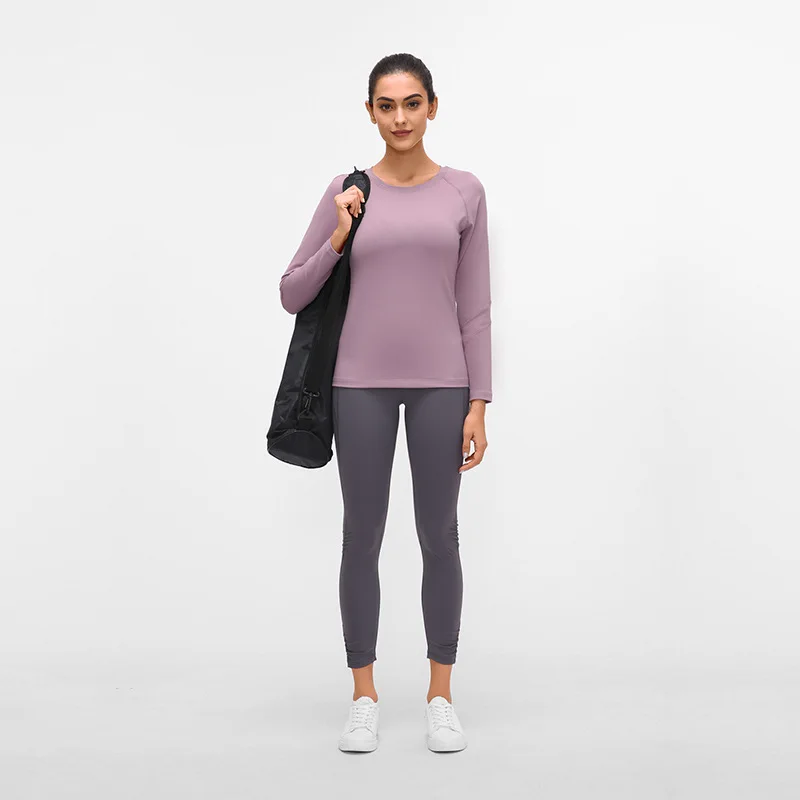 

New Style Beauty Back Yoga Long-sleeved Upper Garment Women's Gauze Joint Slim Fit Slimming Running Sports Fitness Suit