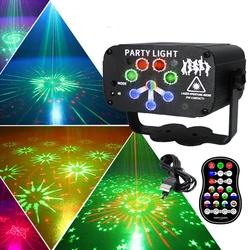 Lumières Laser de scène UV à 120/240 motifs, lampe de paterie avec télécommande DJ Disco pour mariage noël anniversaire KTV décoration de Bar Club 
