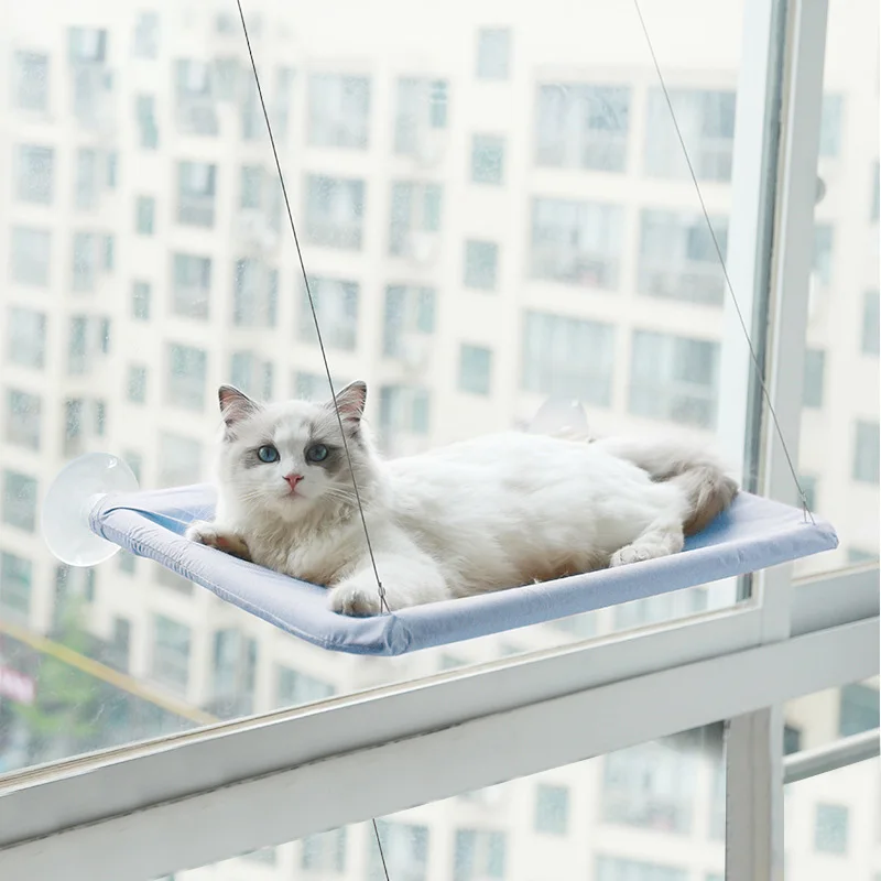 

Cute Pet Hanging Beds Bearing 20kg Cat Sunny Window Seat Mount Pet Cat Hammock Comfortable Cat Pet Bed Shelf Seat Beds