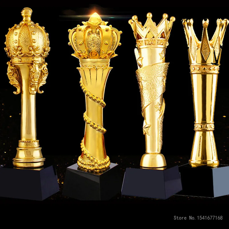 CustomizedCrownTrophyGoldenCupsTrophyAwardChampionsSports