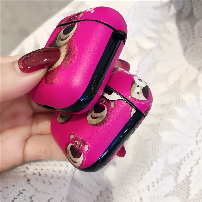 Bluetooth наушники чехол для Airpods милый защитный чехол мультфильм роскошные аксессуары для Airpods 2 Чехол Мягкий ТПУ LOTSO шаблон