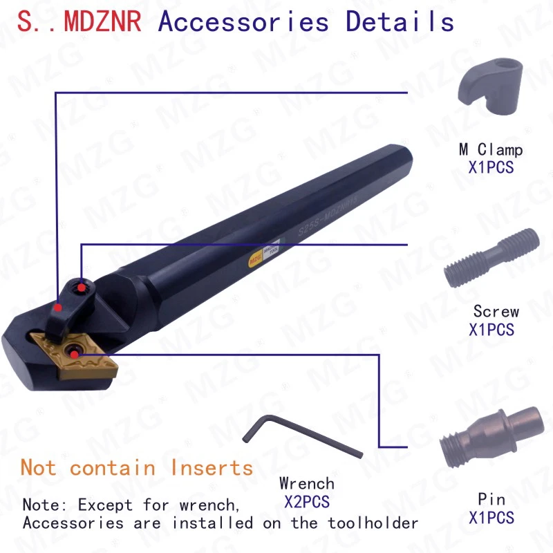 Mocask MDZNR расточной резак S25S-MDZNR15 ЧПУ держатель токарный Внутренний отверстие обработки Токарные Вставки режущие инструменты