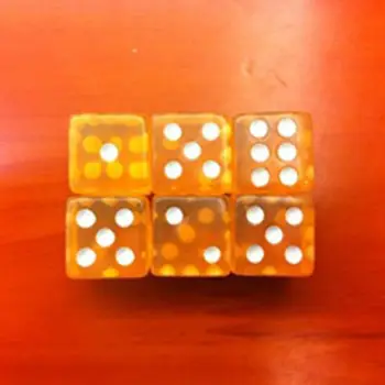 

50 Pieces Game Dice Set Translucent Colors Square Corner Dice for Tenzi, Farkle, Yahtzee, Bunco or Teaching Math