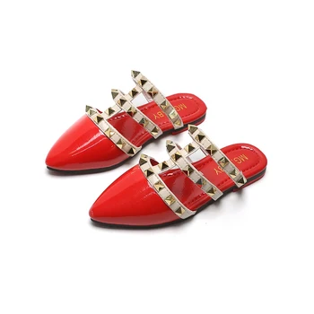 

Children Sandals 2020 Summer Roman Rivet Princess Baby Girls Shoes Slippers Outdoor Fashion Kids Shoes Sandals Flat Slippers