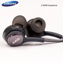 Original samsung s10 s9 s8 s7 s6 plus 3.5mm fones de ouvido com fio microfone controle de volume fone de ouvido para akg galaxy note 8 9 a8 a70 a50(China)