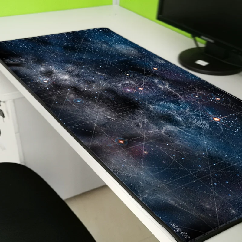 Yuzuoan Space Star Space Art Обои нескользящий натуральный резиновый замок край коврик для мыши 40x90cm30x60cm коврик крутой дизайнерский коврик для мыши