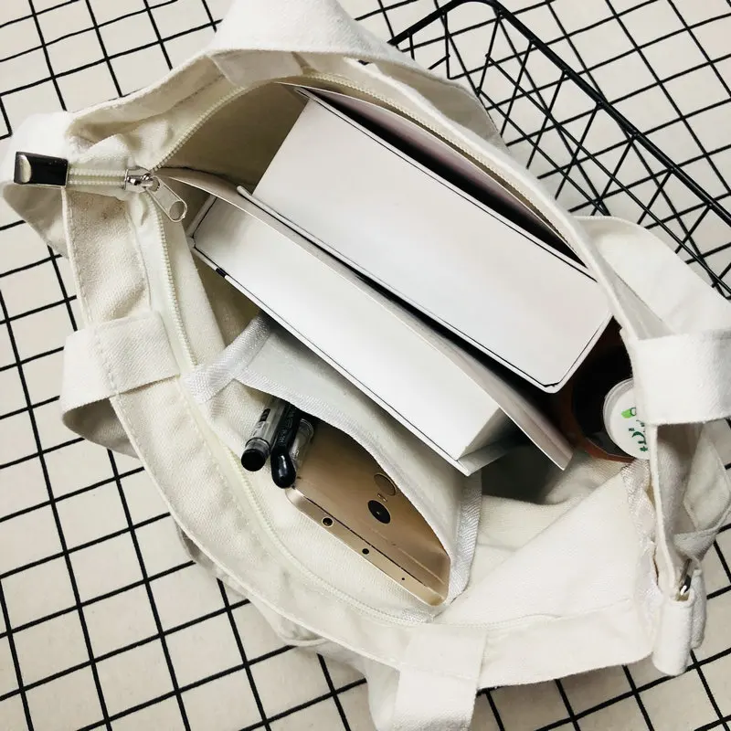 HARJOBEN Monroe тотализатор с индивидуальным принтом эко-сумка DIY персонализированная хозяйственная эко-тотализатор белая молния с открытым верхом сумки для переноски