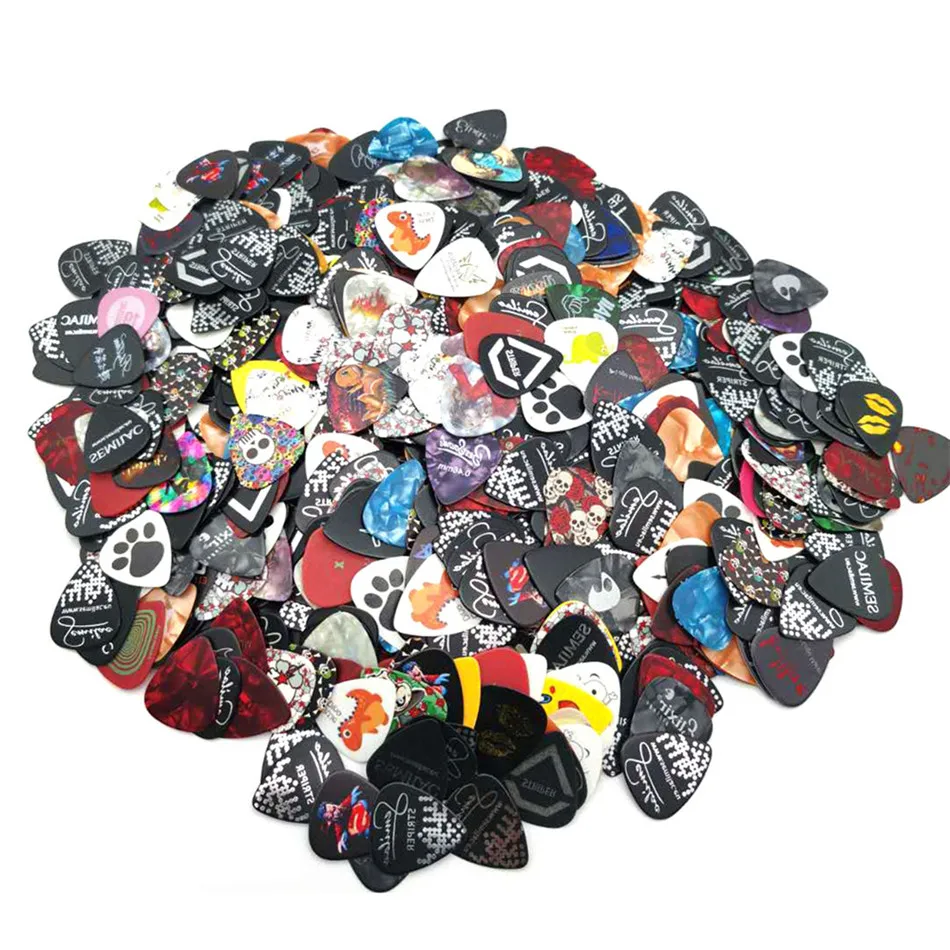 50 Stks/set Gitaar Pick Akoestische Muziek Picks Guitar Plectrums Unique Guitar Modern Gift For Bass,Electric & Acoustic Guitars