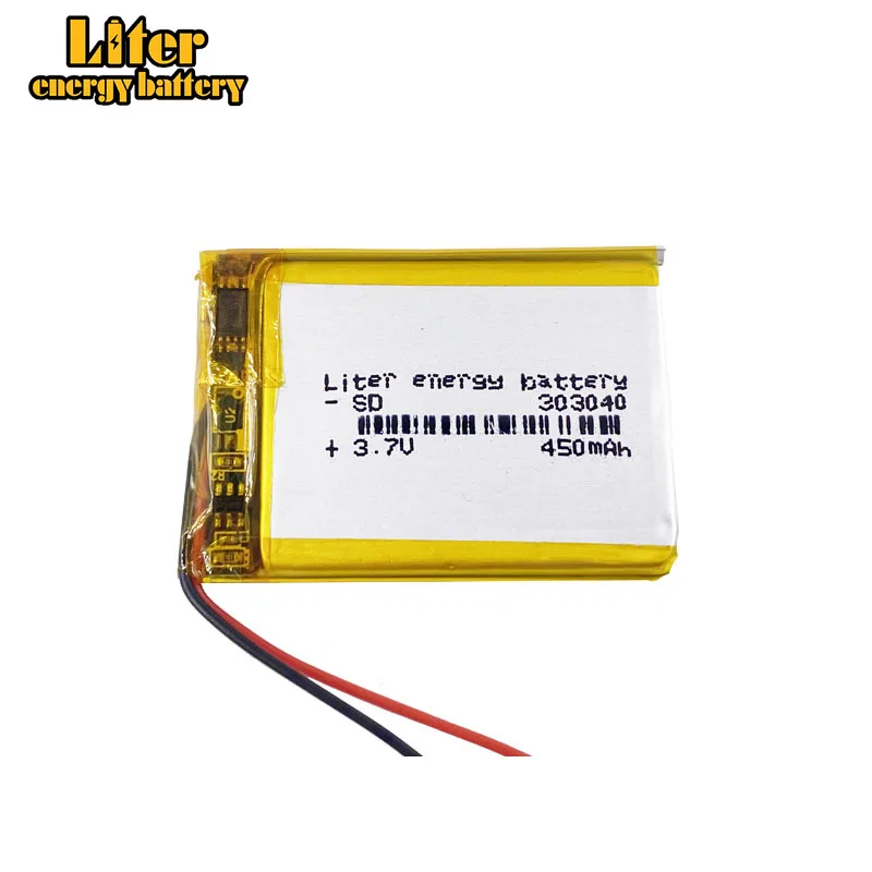 303040 033040 450mah 3.7v Liter energy battery Lithium Polymer Battery Mp3 Mp4 Mp5 X30