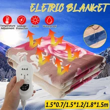 180x150 3 уровня фланель электрическое отопление Одеяло W/Dual Core Температура контроллер синхронизации бытовой электрический обогреватель коврик