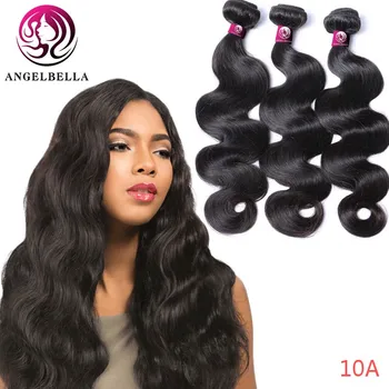 

Angelbella Extra Professional 30 inch 100% Brazilian Human Hair Bundles 3pcs Body Wave NC# Free Style Remy Hair Bundle Deals
