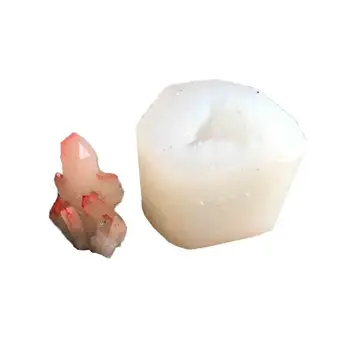 

Handmade Natural Crystal Quartz Rock Cluster Geode Druzy Stone Epoxy Resin Mold Pendant Mold Resin Jewelry Making Tools