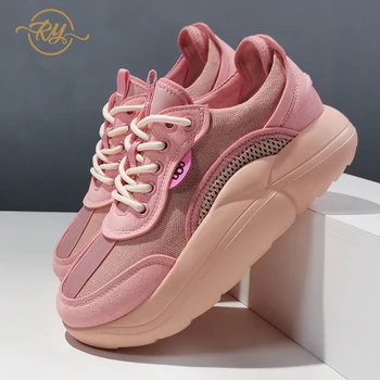

RY-RELAA Europe station 2020 fashion Spring/Autumn new luxury shoes women designers platform sneakers ins white sneakers tide