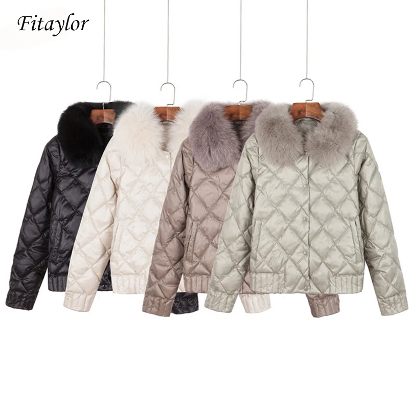 Fitaylor Women Down Jacket Winter Warm Ultra Light