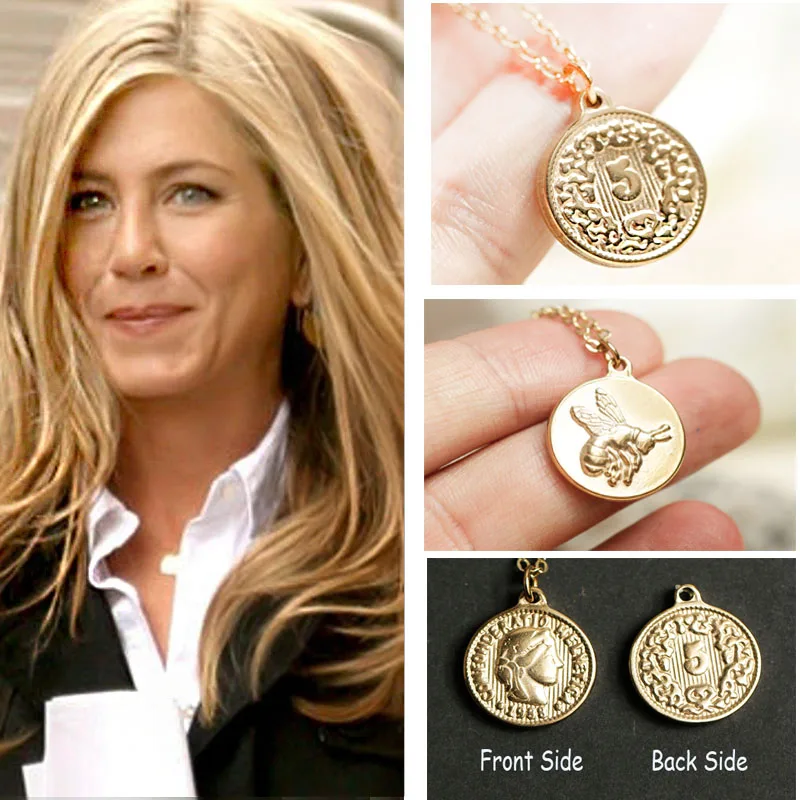 Vintage Greek Coin Necklace Queen 