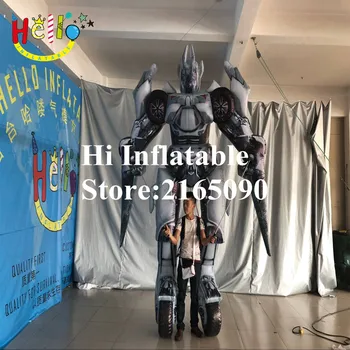 

3.5 m high event fancy inflatable walking robot puppet costume