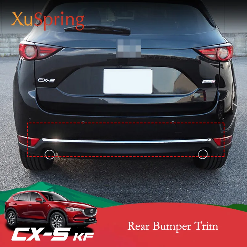 Наклейки на заднюю дверь автомобиля Mazda CX-5 CX5 2017-2021 KF хромированные накладки