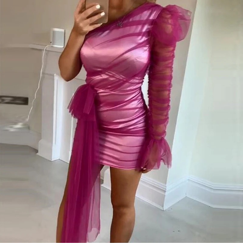 Shefan женское элегантное свадебное платье для вечеринки милое Сетчатое облегающее