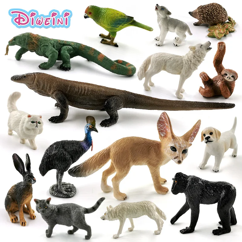 cake decorations toys NEW RAINFOREST ANIMALS Toob models 11 figurines play 