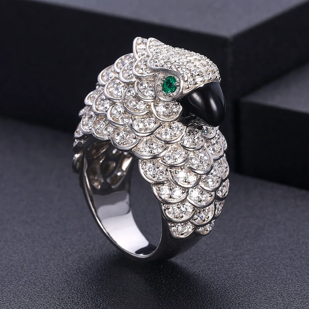 Janekelly, очаровательные трендовые массивные кольца в форме животного, кольца для женщин, кубический циркон, кольца на палец, бусины, кольцо, бохо, Пляжное ювелирное изделие