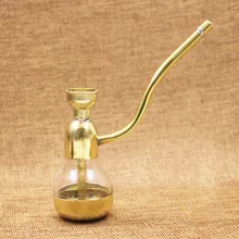 Многофункциональный портативный фильтр для воды водопровод простая медная трубка для курения кальяна табака держатель для сигарет фильтры стеклянная труба