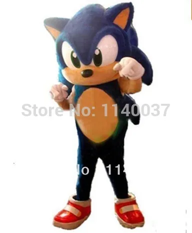 mascot Hedgehog Mascot Costume Adult Size Blue Knuckles Sonic the Mascotte Outfit Suit | Тематическая одежда и униформа