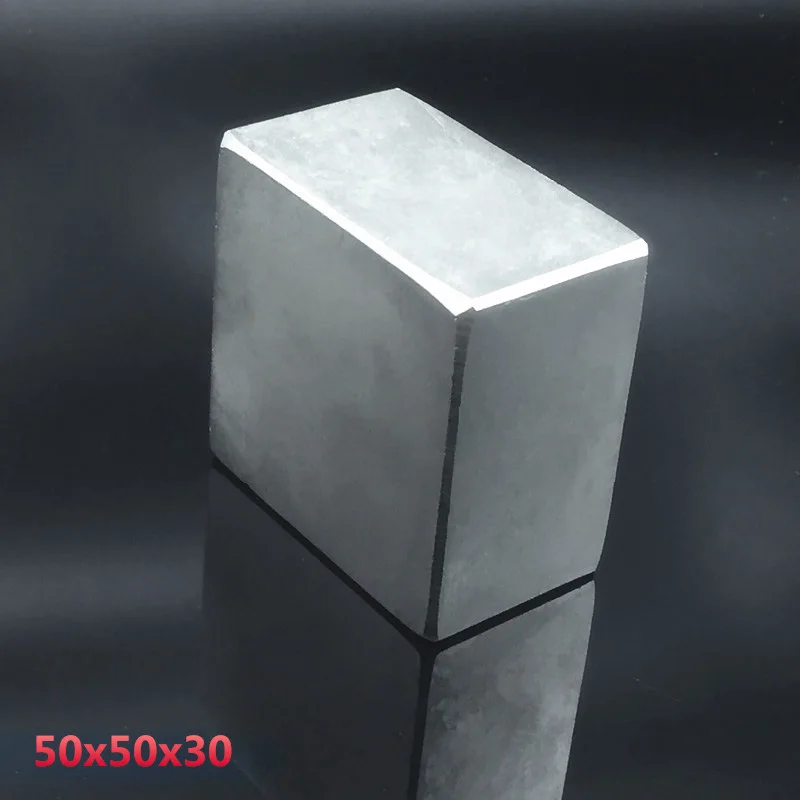 

Hot Sale 1Pcs Block 50X50X30 Mm Super Strong Rare Earth Magnets Powerful Neodymium Magnet Square Big