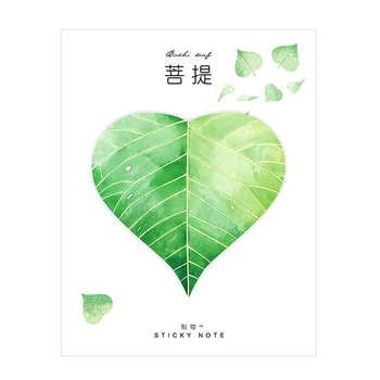 

2 Pcs Plant Leaf Memo Pad Sticky Notes Notepad Stickers Message Note for Students JR Deals