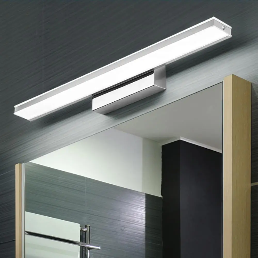 

Modern LED Mirror Headlight Bathroom Light Acrylic LED Wall Mounted Led Mirror Light 9/12W Waterproof Wall Lamp Stainless Steel