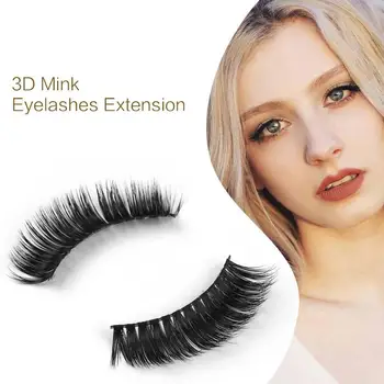 

3 Pairs Magnetic Eyelashs set Magnet Liquid Eyeliner& Waterproof Long Lasting Magnetict Eyelash Extension S6N0