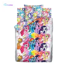 КПБ Delicatex1.5 хлопок My little Pony Neon(70х70) рис. 16027-1/16028-1 Граффити