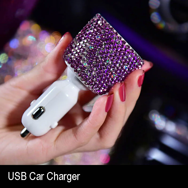Purple-Crystal-Car-Ornaments-Decoration-Diamond-Steering-Wheel-Covers-Female-Girls-Car-Ashtray-Rhinestone-Pendant-Car-4