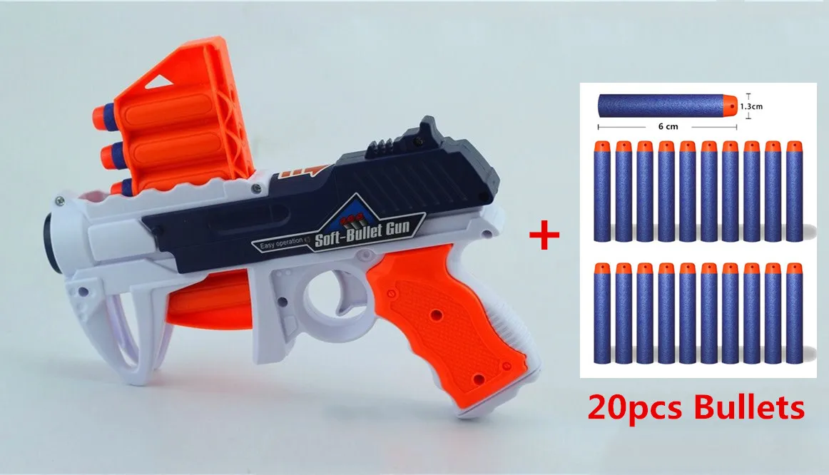 6 стрелочный ручной мягкий пулевидный пистолет костюм для Nerf пули игрушечный пистолет Дротика бластерный игрушечный пистолет для детей - Цвет: Фиолетовый