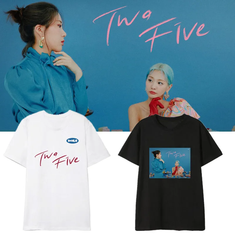 Kpop BOL4 TWO FIVE Album Shirts Уличная Повседневная Свободная футболка Топы с короткими