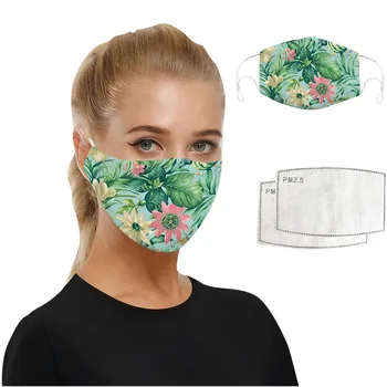 

PM2.5 Breathable Universal Dust-Proof And Smog-Washable Mask For Adults In Europe And America Outdoor Printing Face Mouth Mask