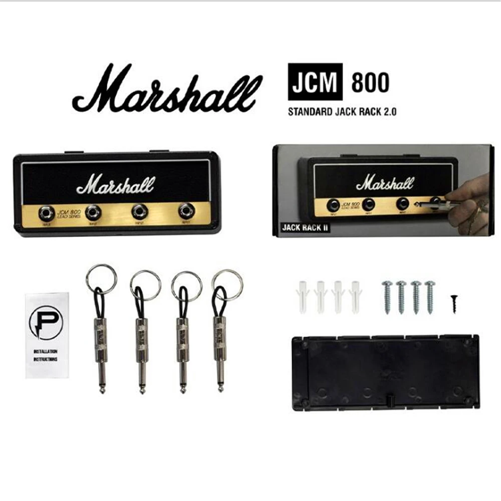 1 шт. ключ-держатель Marshall Jack Rock для электрогитары, динамик, подвесной ключ-крючок, брелок для хранения ключей, винтажные держатели Jcm800