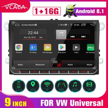 

VCACA Android 8.1 2Din Car Multimedia player Radio GPS For VW/Volkswagen/Golf/Polo/Tiguan/Passat/b7/b6/SEAT/leon/Skoda/Octavia