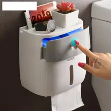 Двухслойный держатель для туалетной бумаги водонепроницаемый ящик для хранения Настенный диспенсер для туалетной бумаги портативный держатель для туалетной бумаги