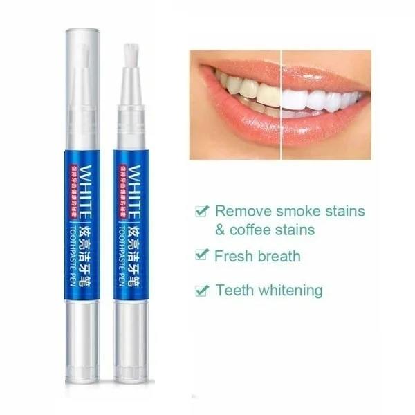 T1 2 PCS Teeth Whitening Gel Pen Oral Care Remove Stains Tooth Cleaning Tool Whitener Teeth 3