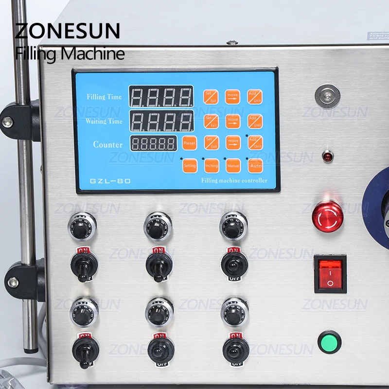 ZONESUN 6 головок магнитный насос для напитков духов воды сока эфирных масел